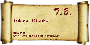 Tukacs Bianka névjegykártya