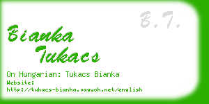 bianka tukacs business card